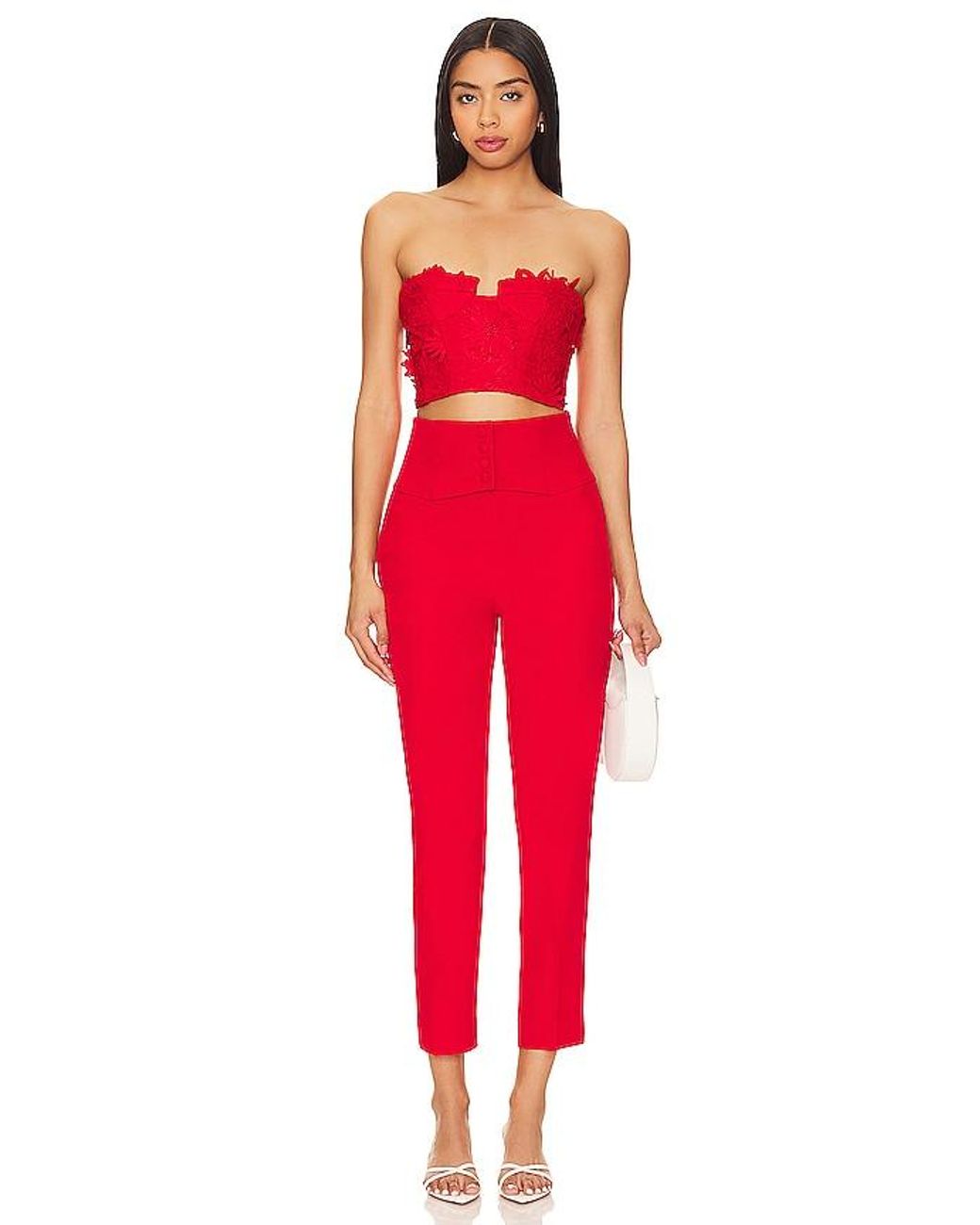 Bardot Red Brias Bustier