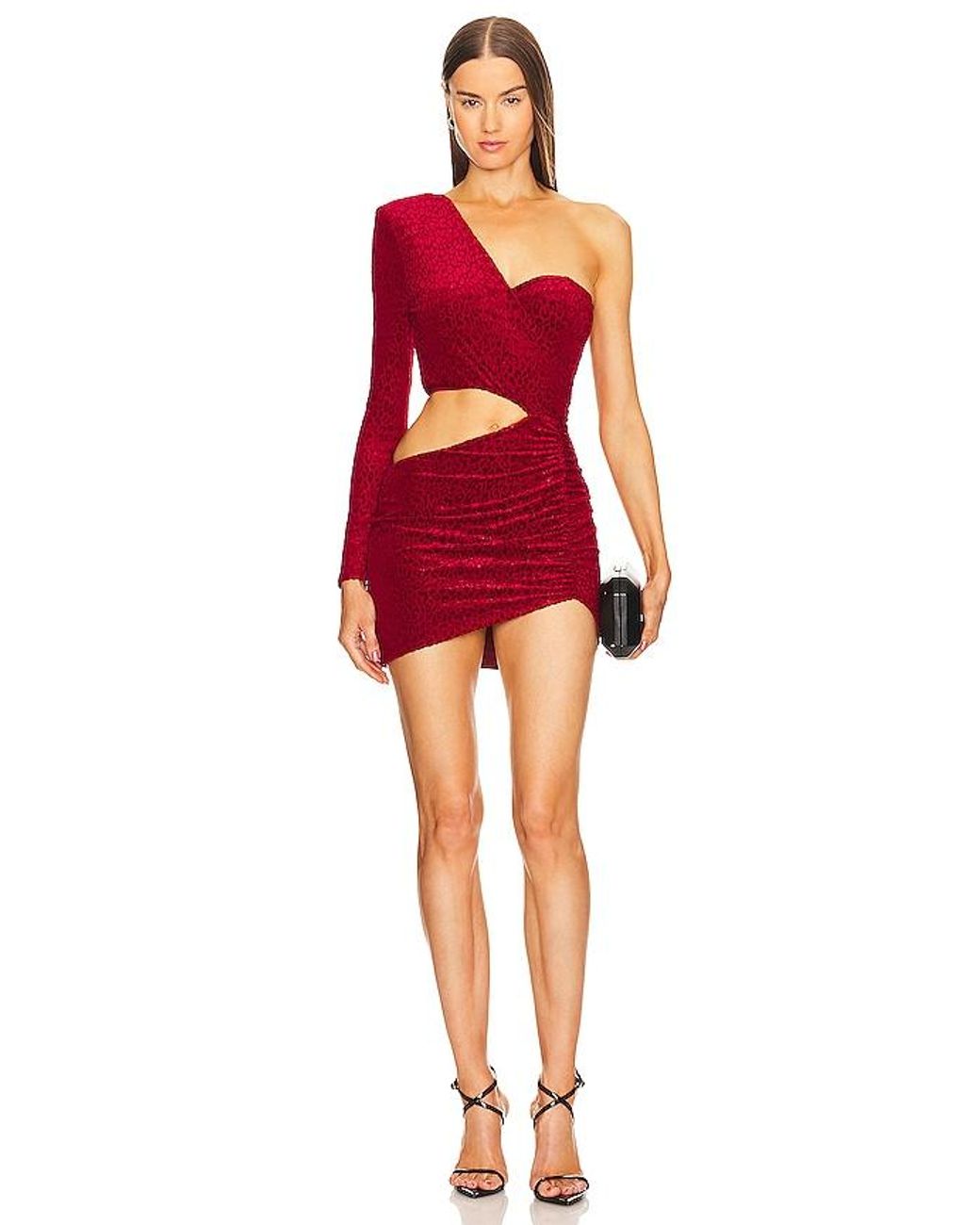 Michael costello 2024 red dress