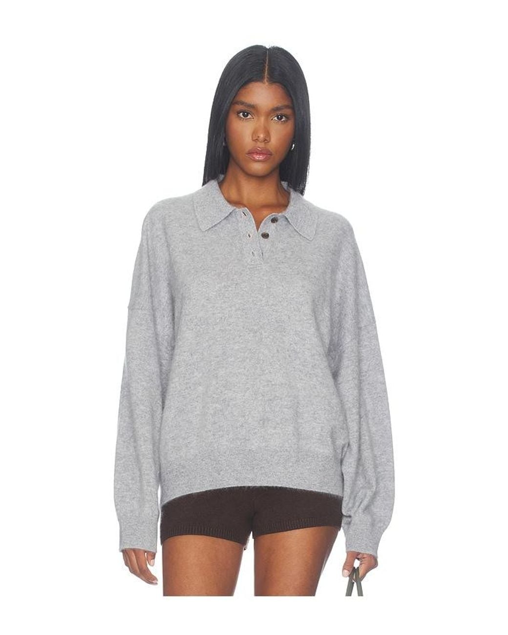 Lisa Yang Gray Valdis Sweater