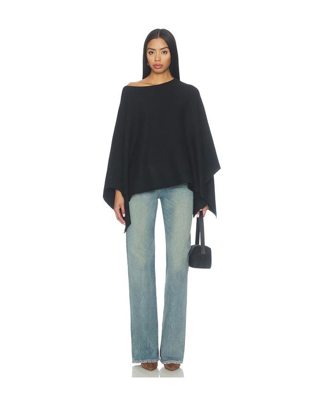 Nia Black Heathcliff Sweater Cape