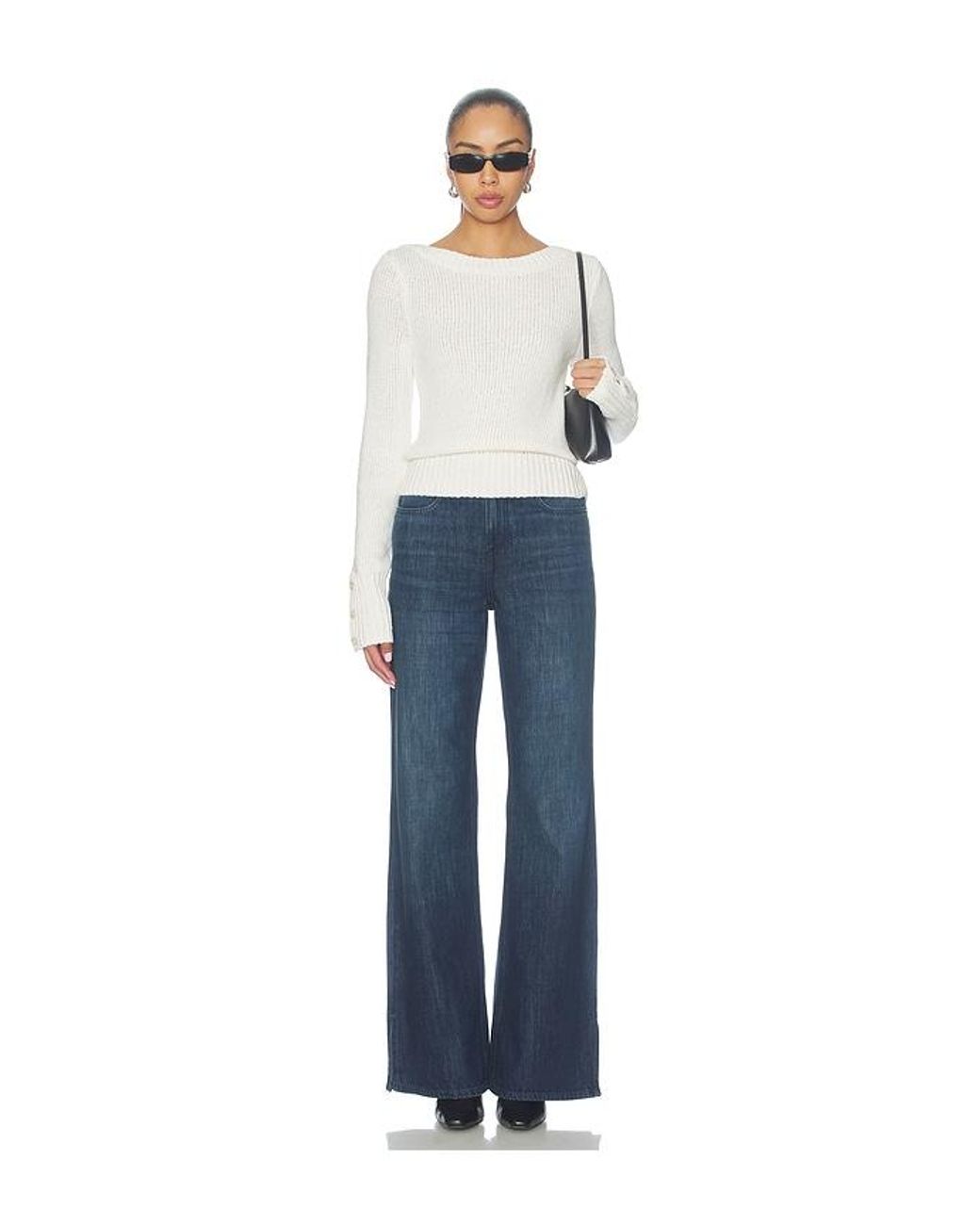 Free People Blue Mila Pullover