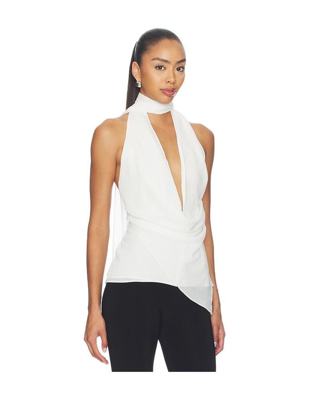 Lovers + Friends White Josephine Top