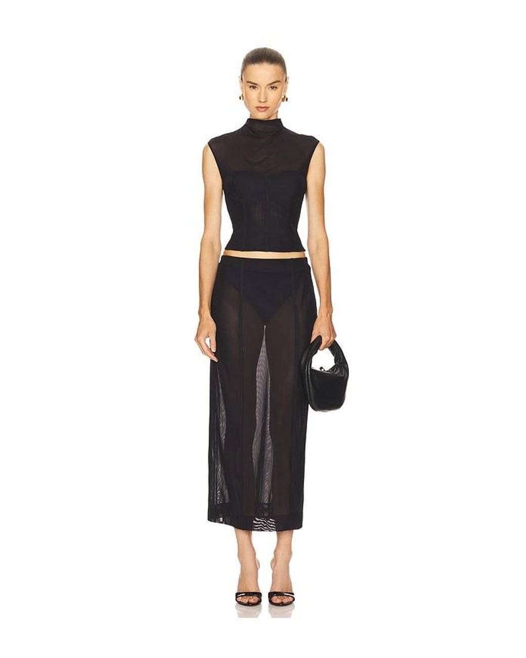 Camila Coelho Black Fidela Top