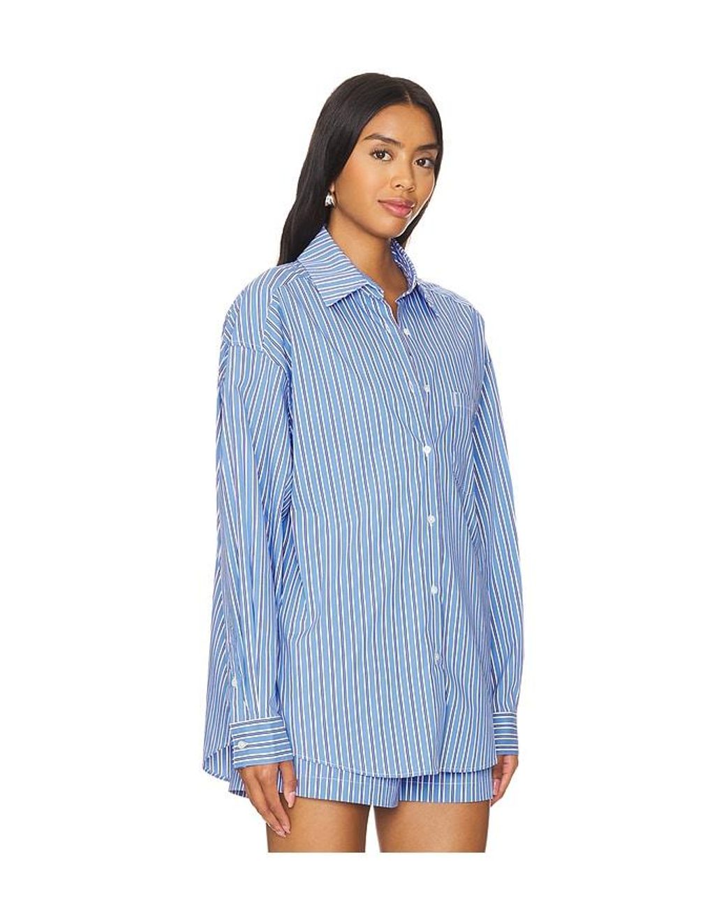 Solid & Striped Blue The Jancy Blouse