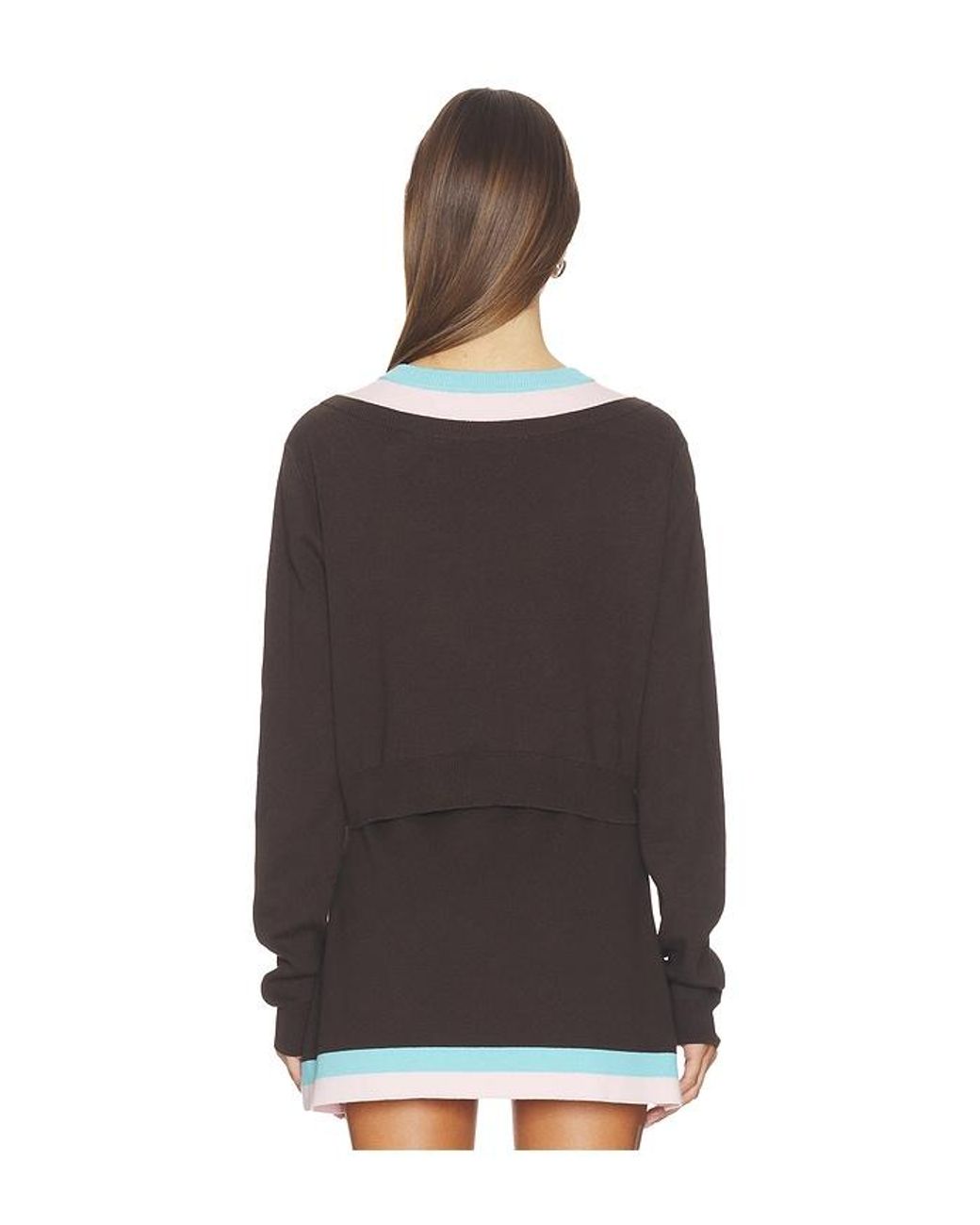 Kate Barton Black Illusion Layered Cardigan