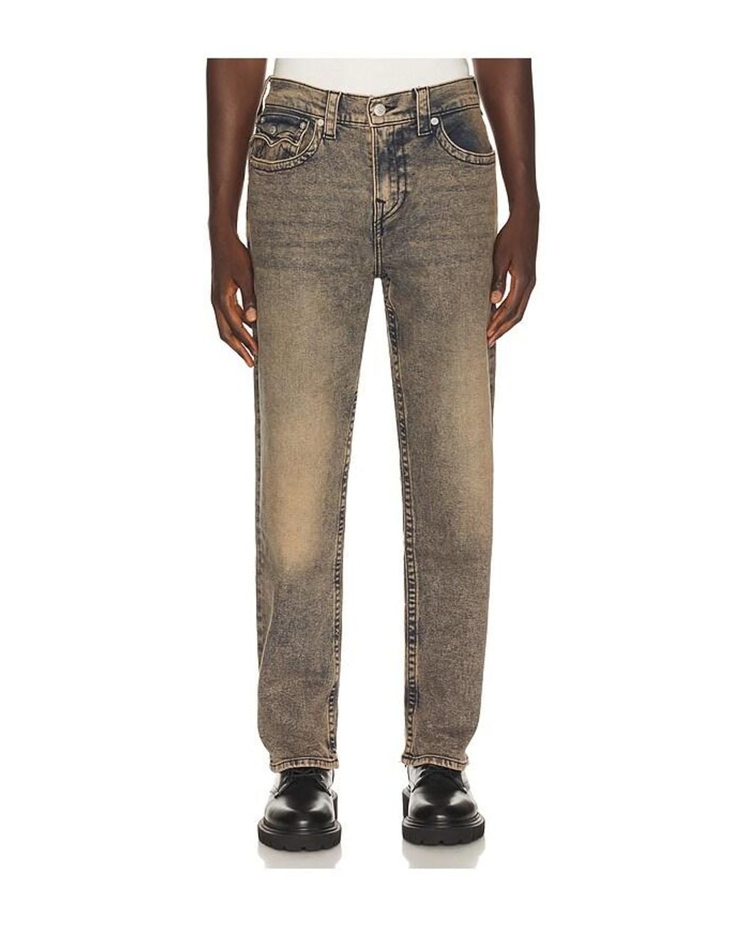 True Religion Gray Bobby Baggy Jeans for men