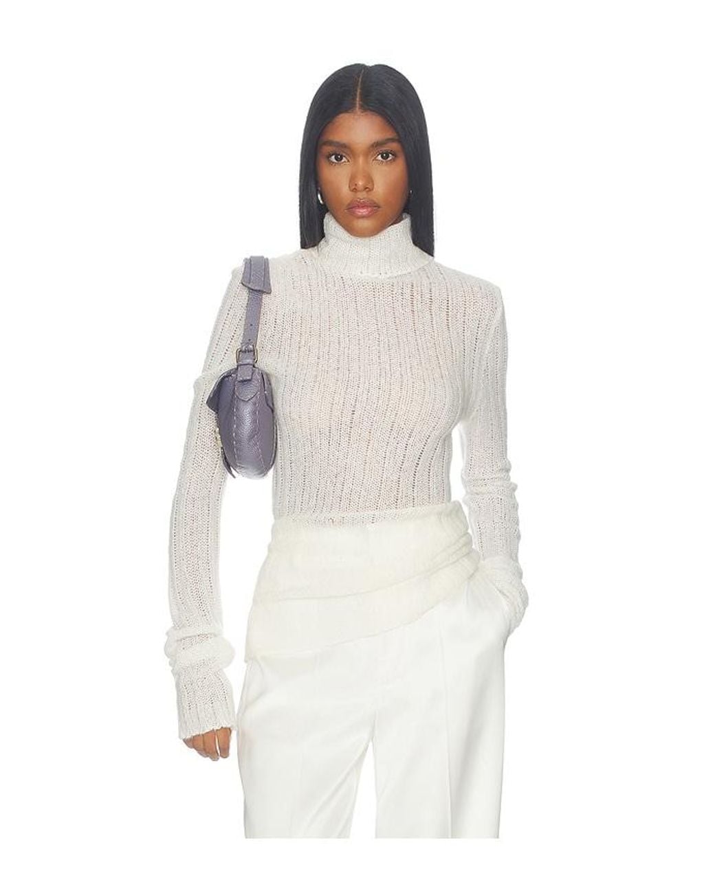 Lisa Yang White Emiliana Sweater