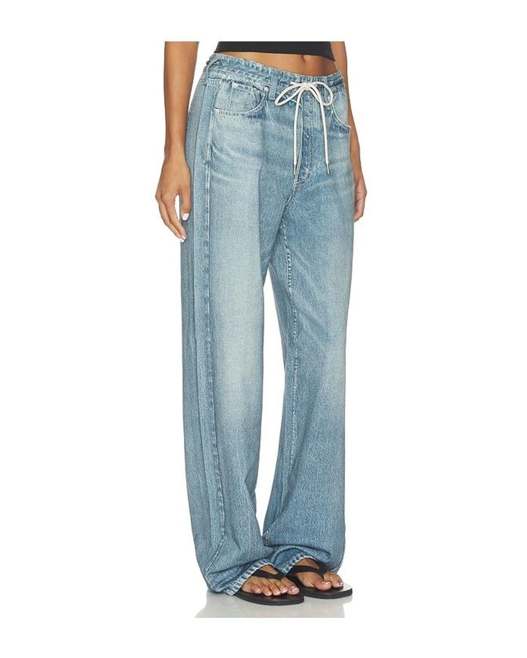 Rag & Bone Blue Miramar Terry Wide Pant