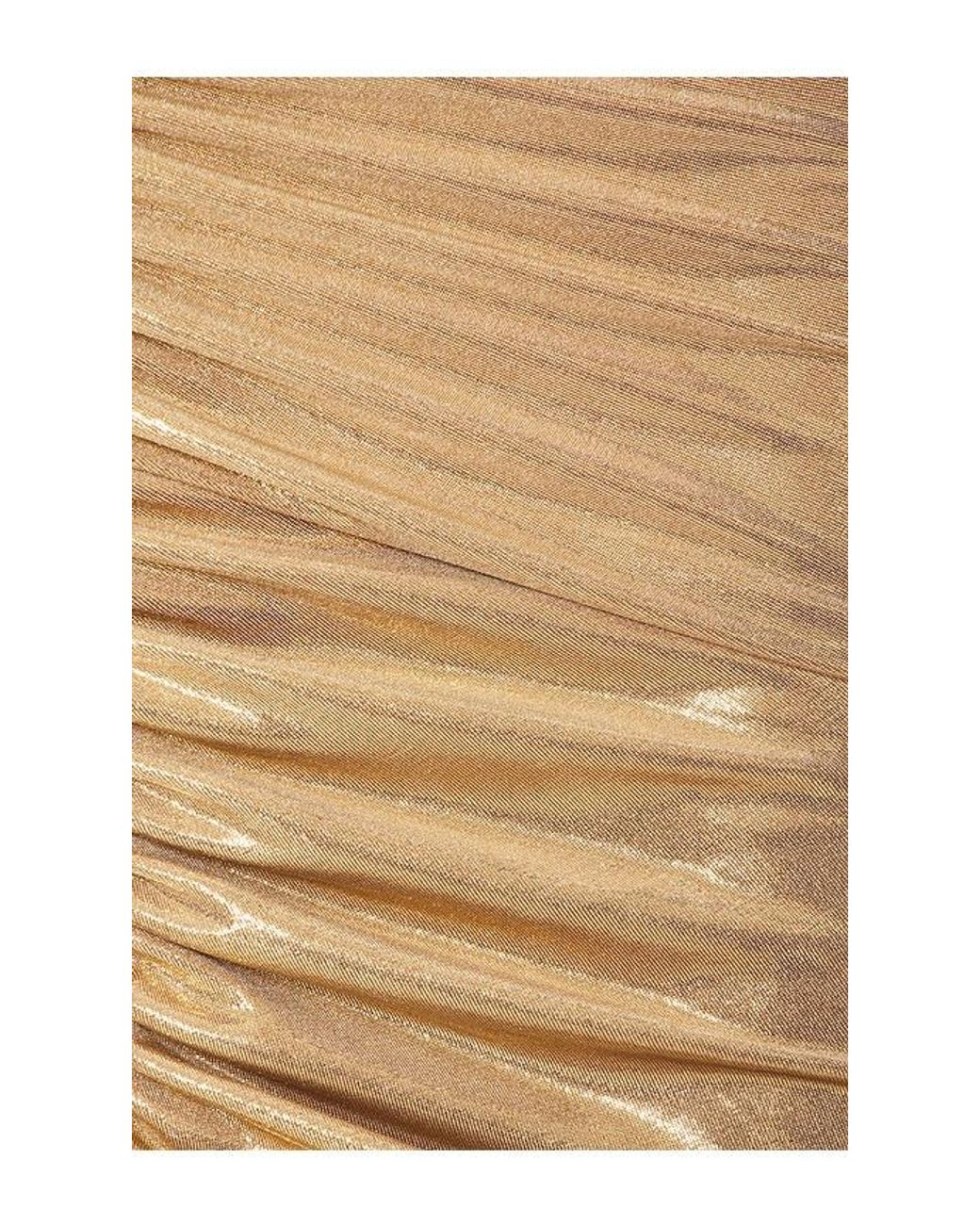 Norma Kamali Natural Strapless Shirred Front Fishtail Gown