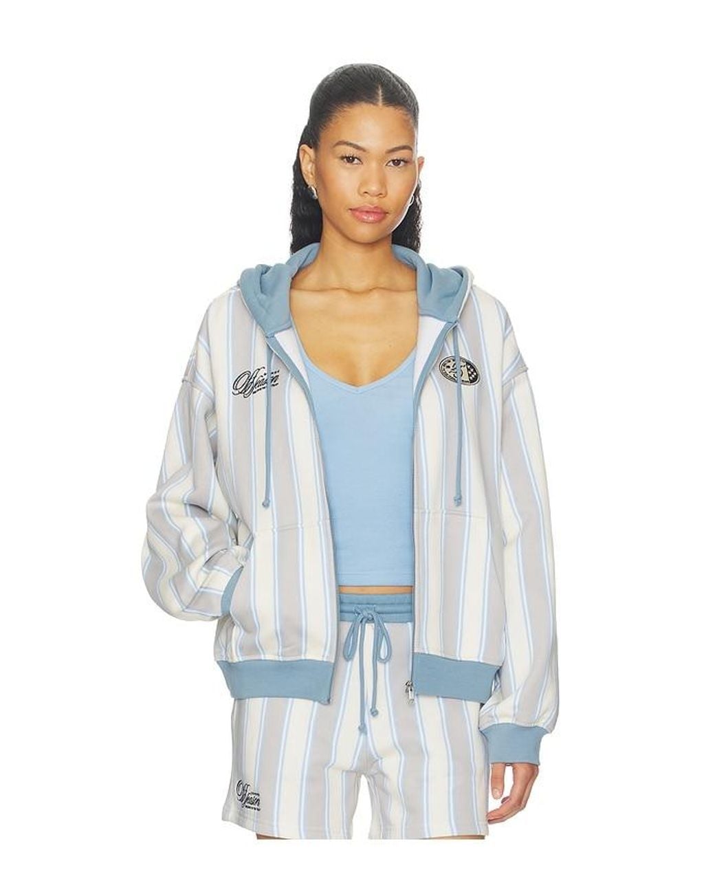 OFF SEASON White Femme Zip Up Hoodie