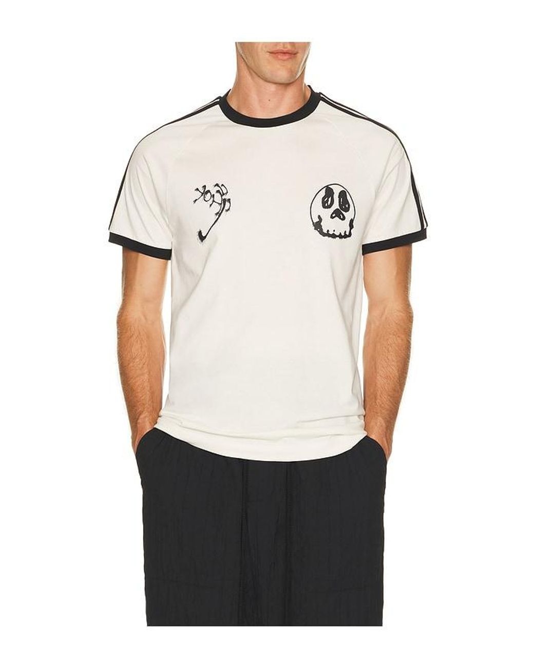 Y-3 White Gfx Cali Tee for men
