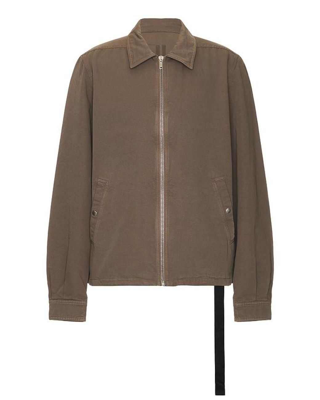 Rick Owens Brown Zipfront Jacket for men