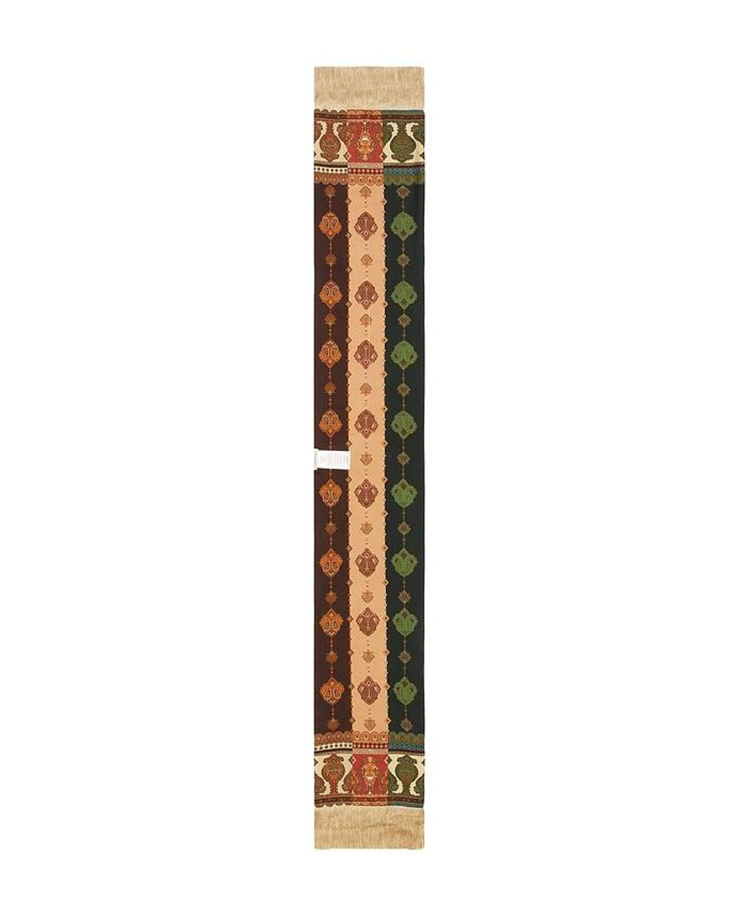 Zimmermann Multicolor Printed Silk Fringe Neck Scarf
