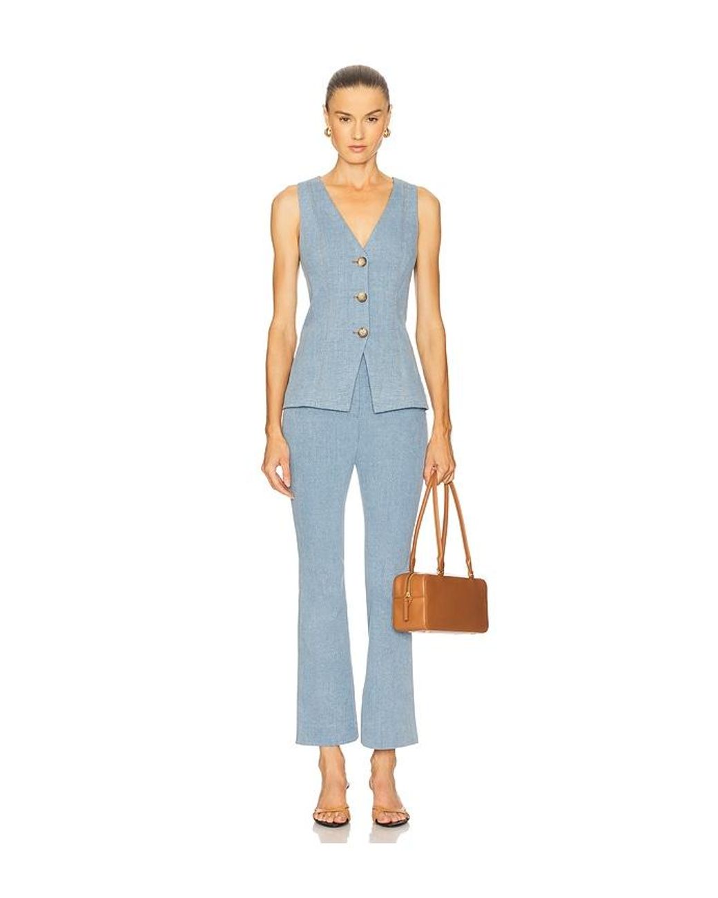 Veronica Beard Blue Avalina Vest