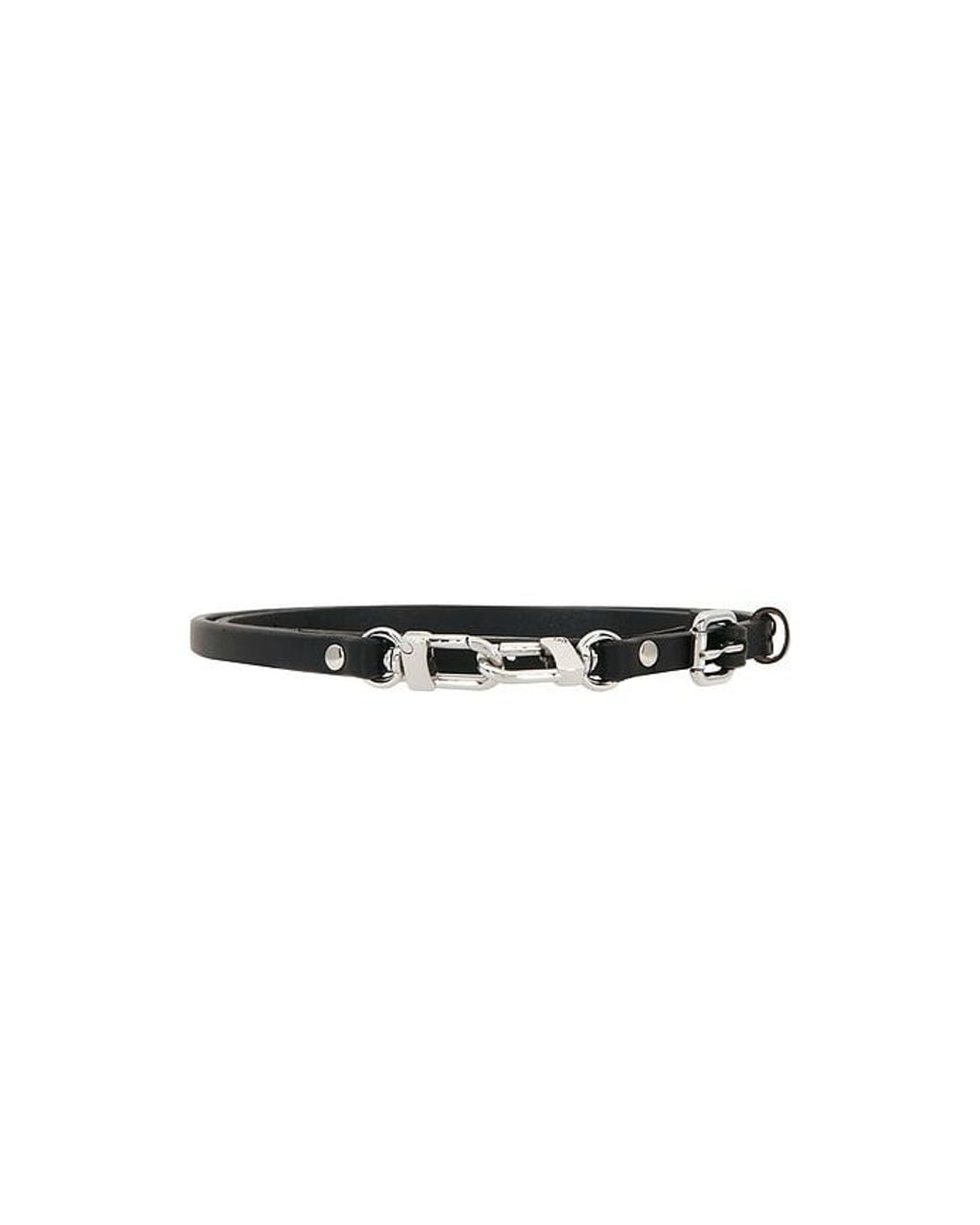 Still Here White Slim Clip Belt