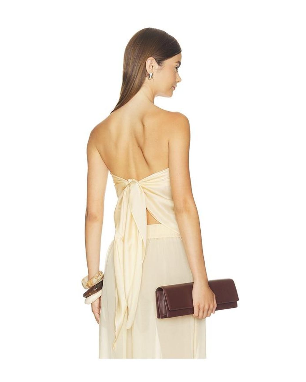 NonChalant Label Natural Amelia Silk Scarf