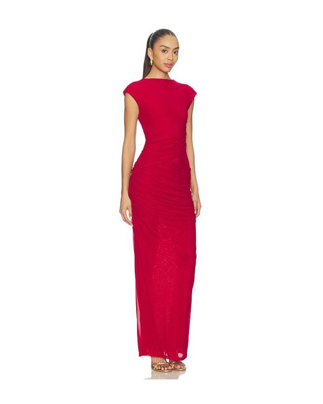 SNDY'S Red Lorelai Maxi Dress