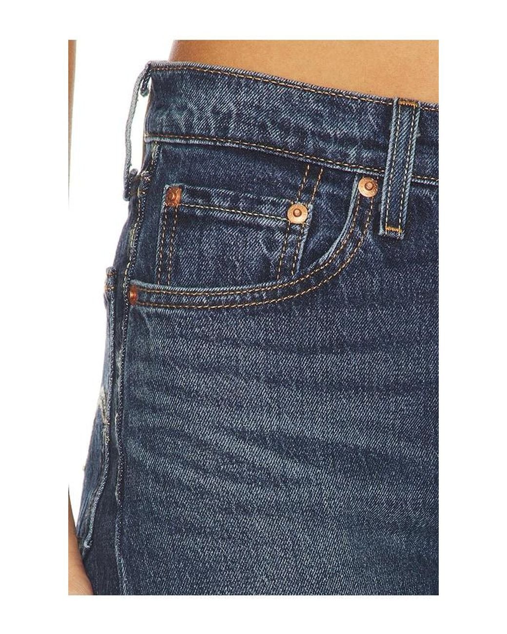 Levi's Blue 501 Crop Straight