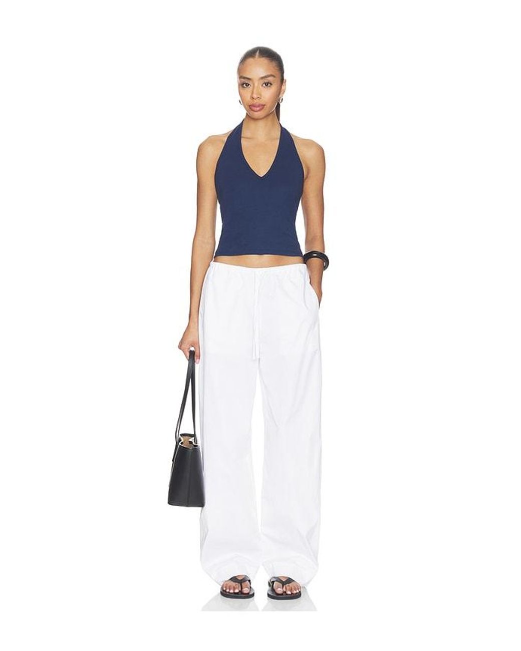Nili Lotan Blue Britt Halter Top