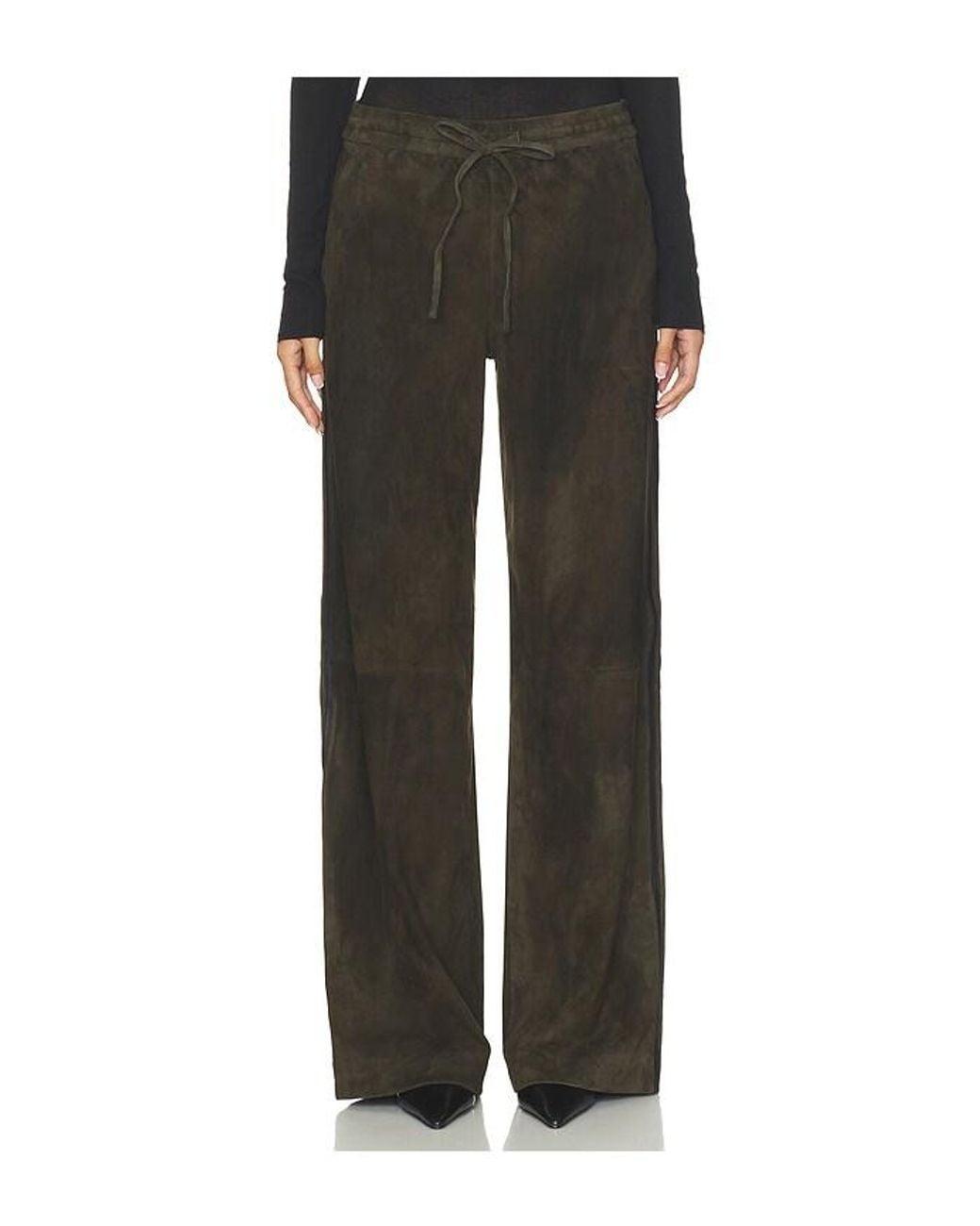 SPRWMN Black Baggy Athletic Sweatpants