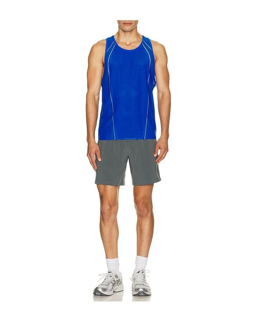 lululemon athletica Blue Fast And Free Airflow Tank for men