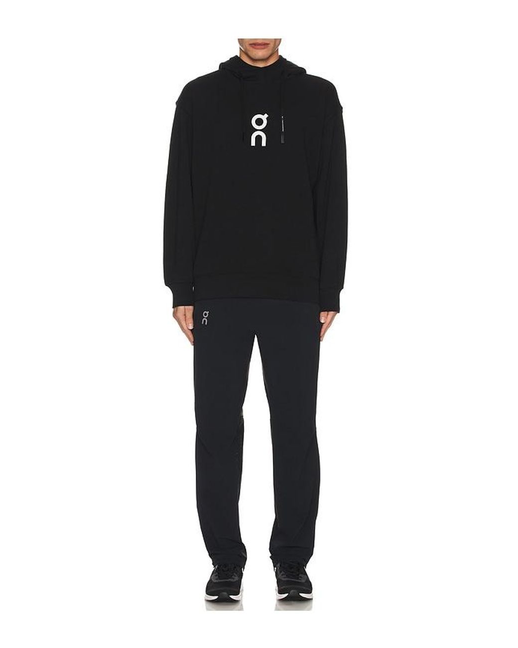 On Shoes Black Club Hoodie for men