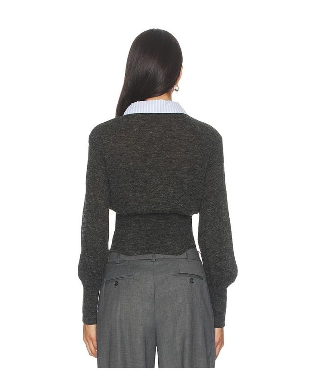 With Jean Black Heidi Top