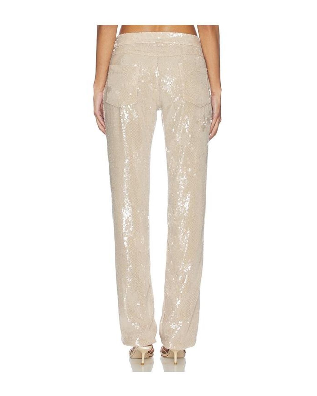 OW Collection Natural Ruby Sequin Pants
