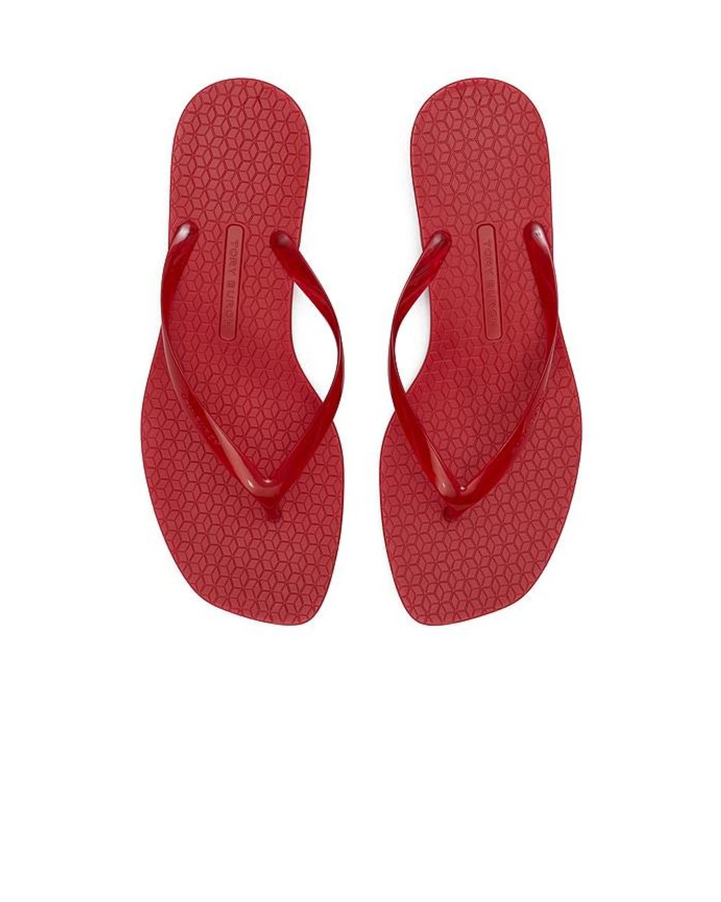Tory Burch Red Jelly Heel Flip Flop
