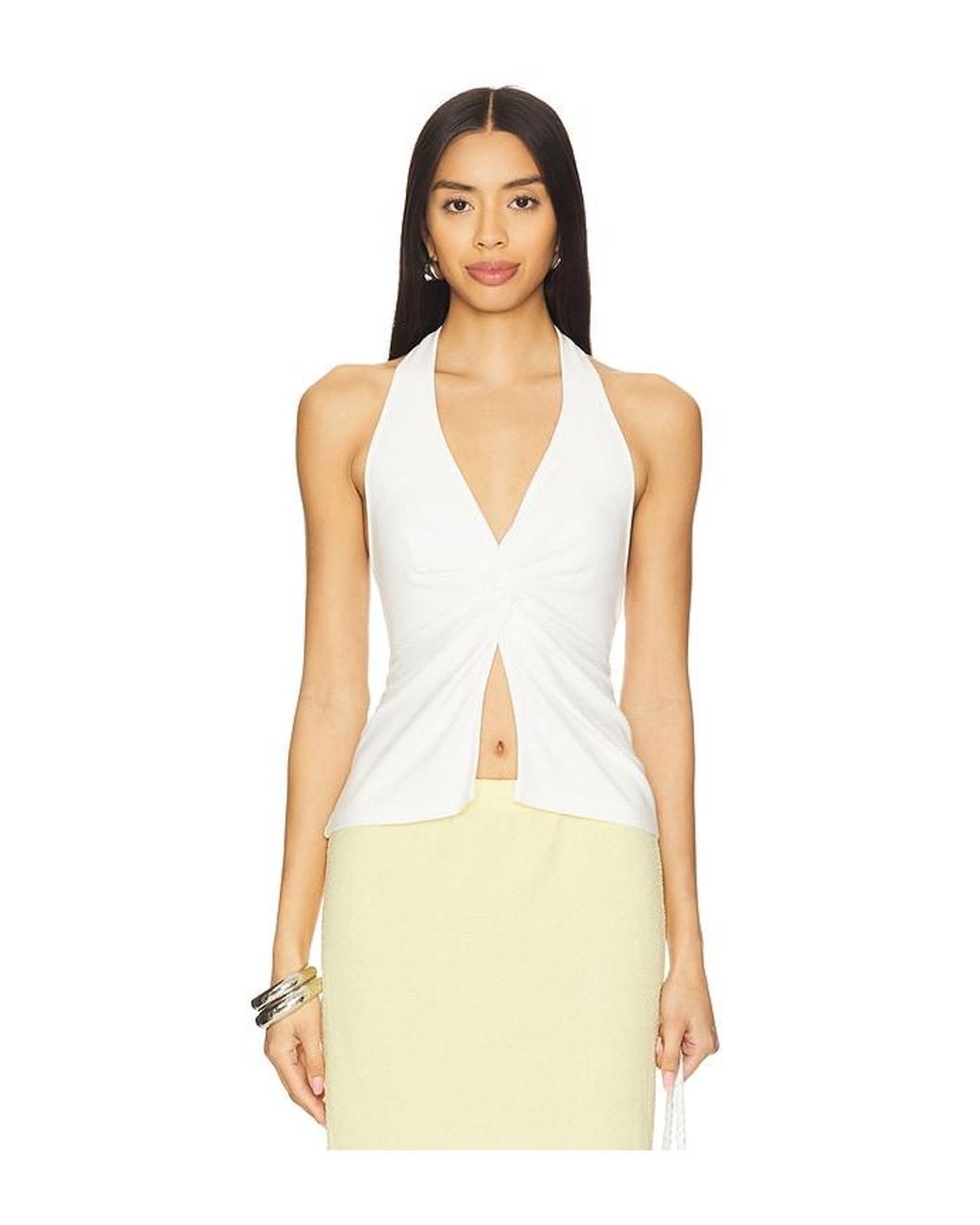 LSPACE Natural Callie Halter Top