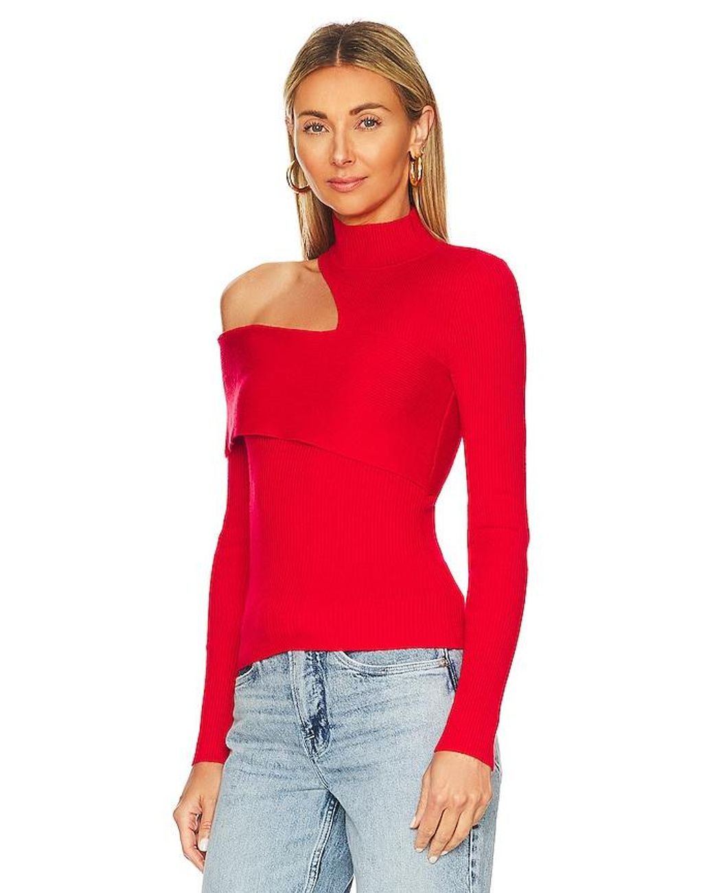 Nbd Red Kiera Sweater