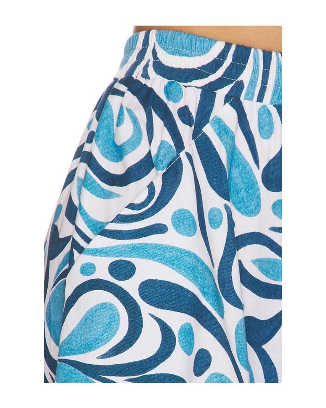 Peixoto Blue Paula Midi Skirt