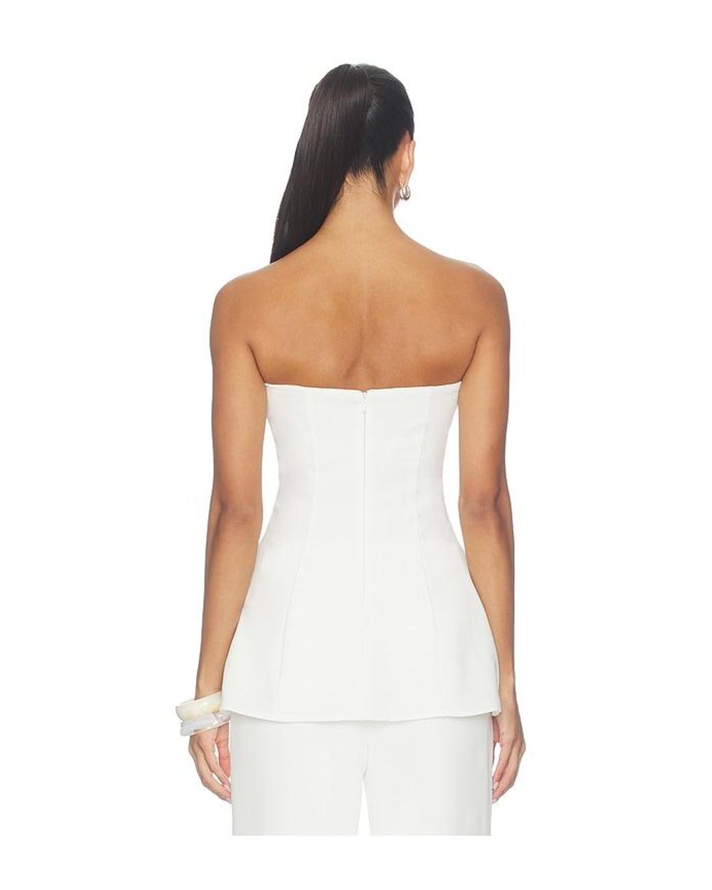 SNDY'S White Louis Longline Top