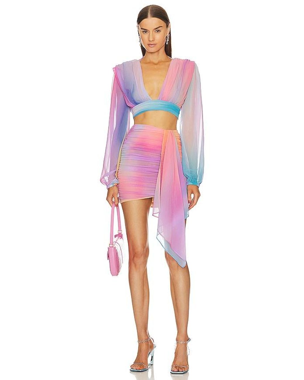 Michael Costello Pink X Revolve Adia Top