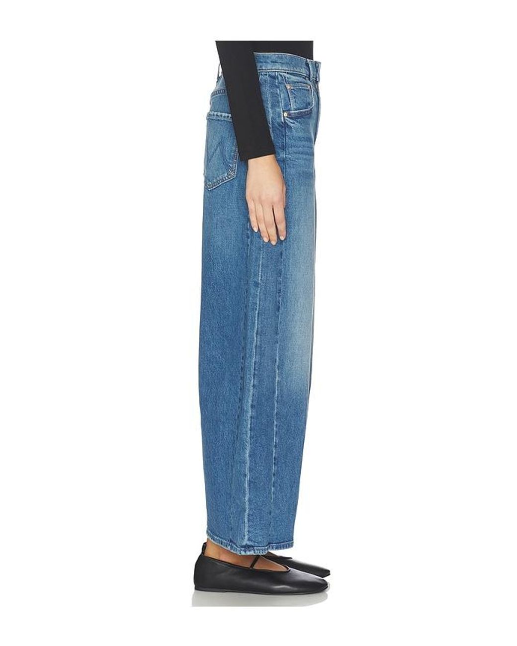 Mother Blue The Pipe-Dream Zip Ankle Jeans