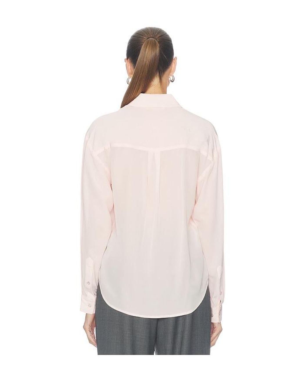 Ulla Johnson White Lise Long Sleeve Blouse