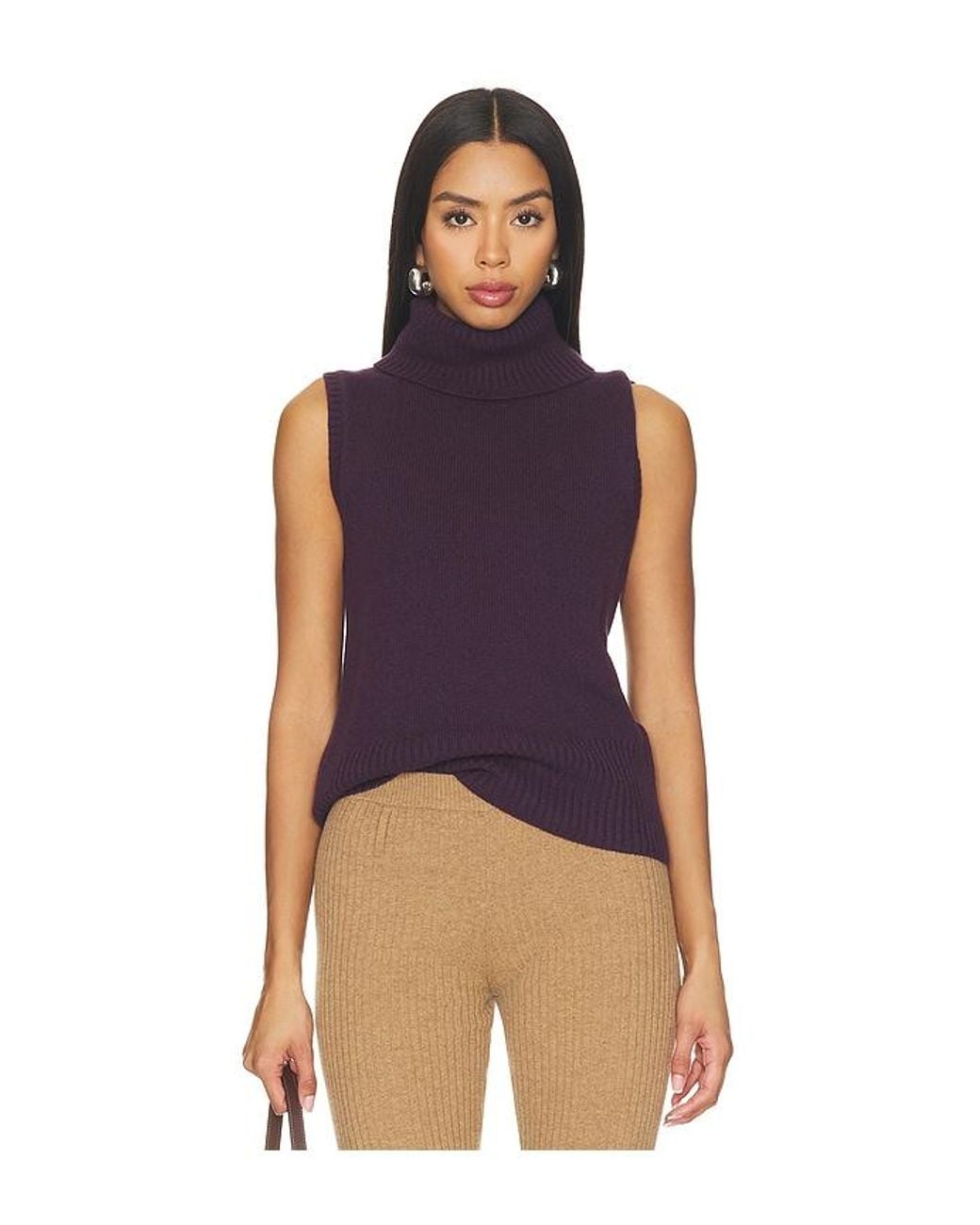 Veronica Beard Blue Mazzy Cashmere Shell Sweater