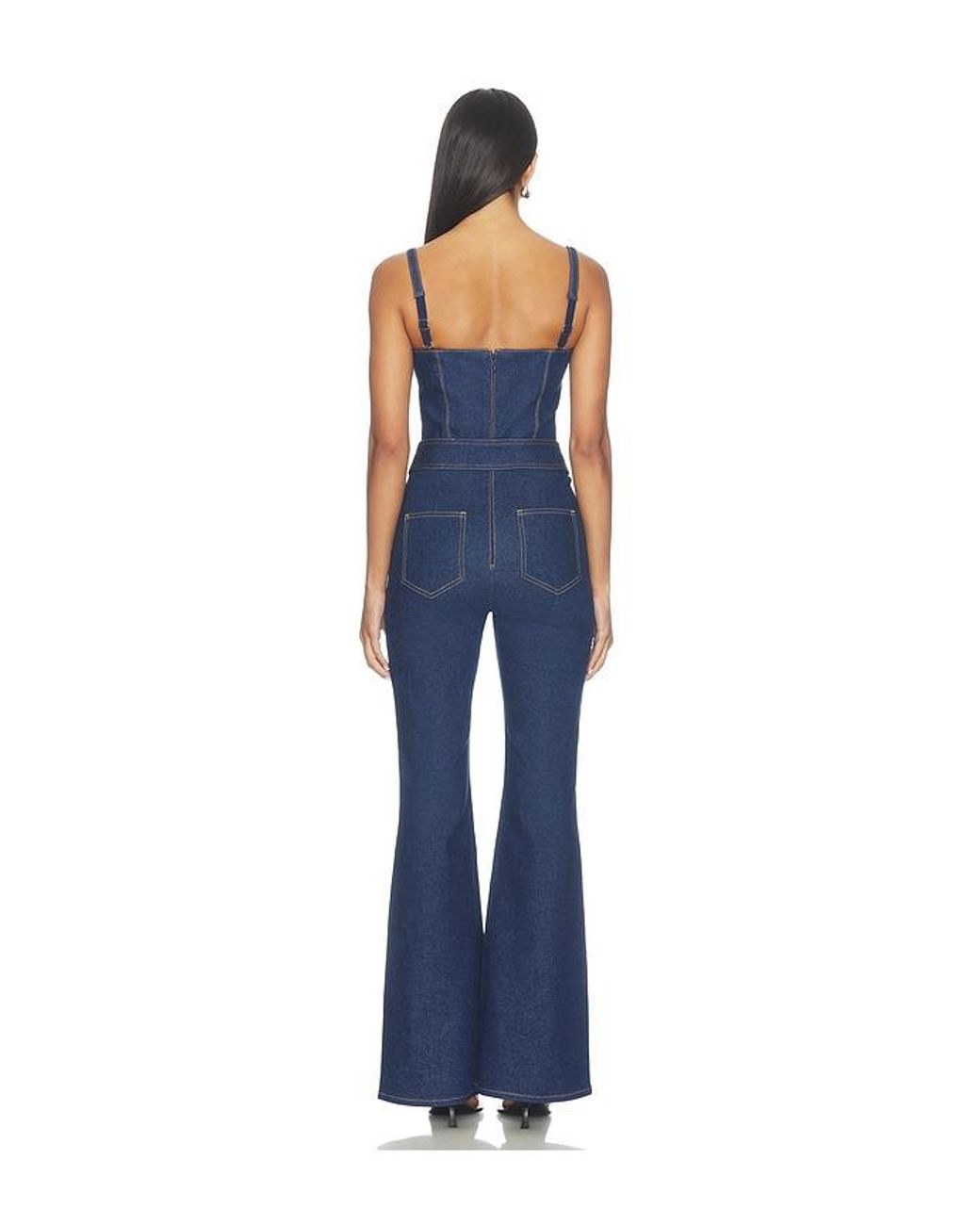 Nadine Merabi Blue Harley Denim Jumpsuit