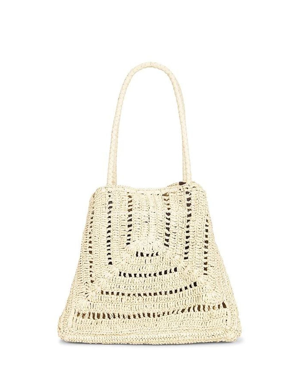 Madewell Natural Large Eyelet Raffia Tote