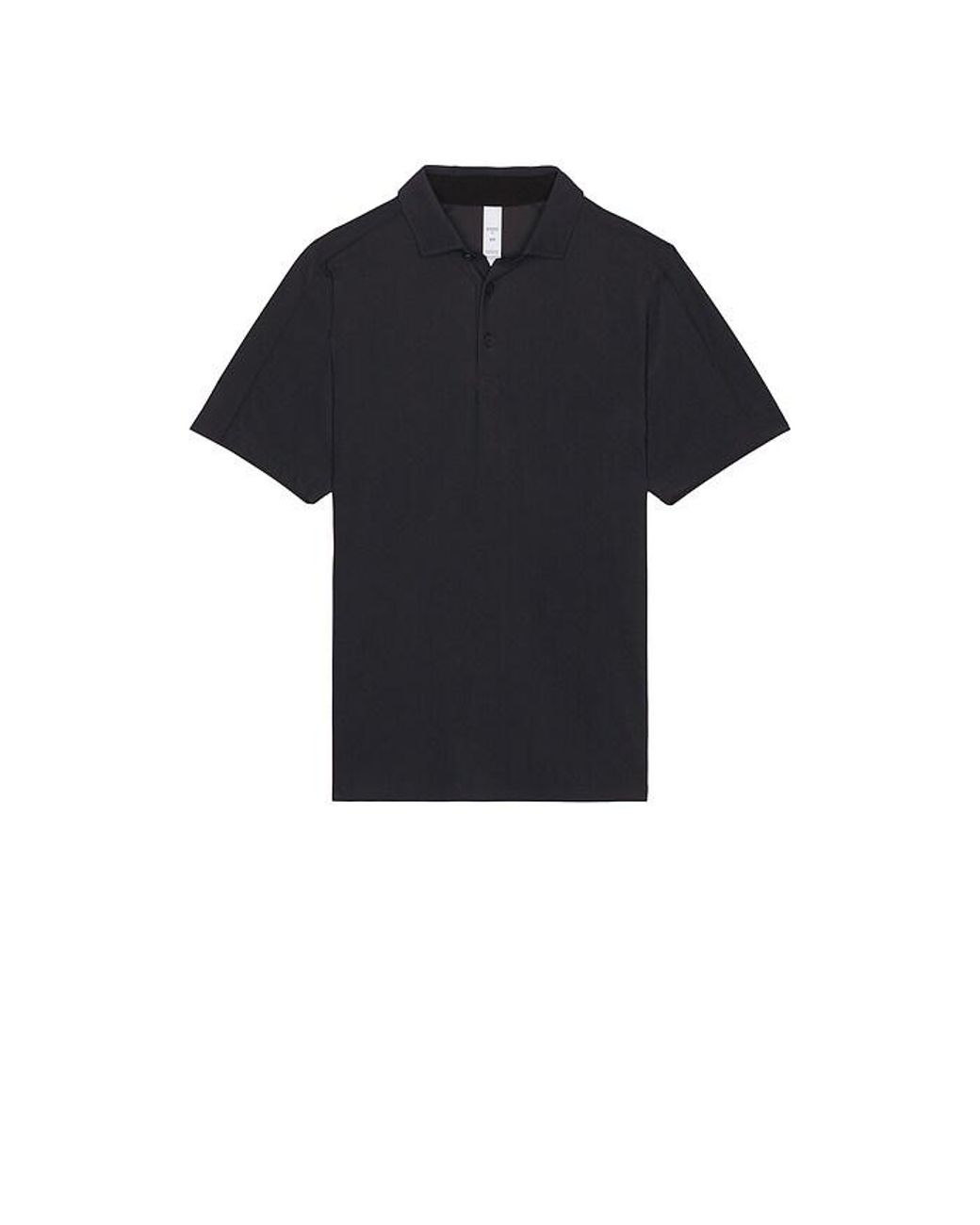 Rhone Black Regatta Pique Polo for men