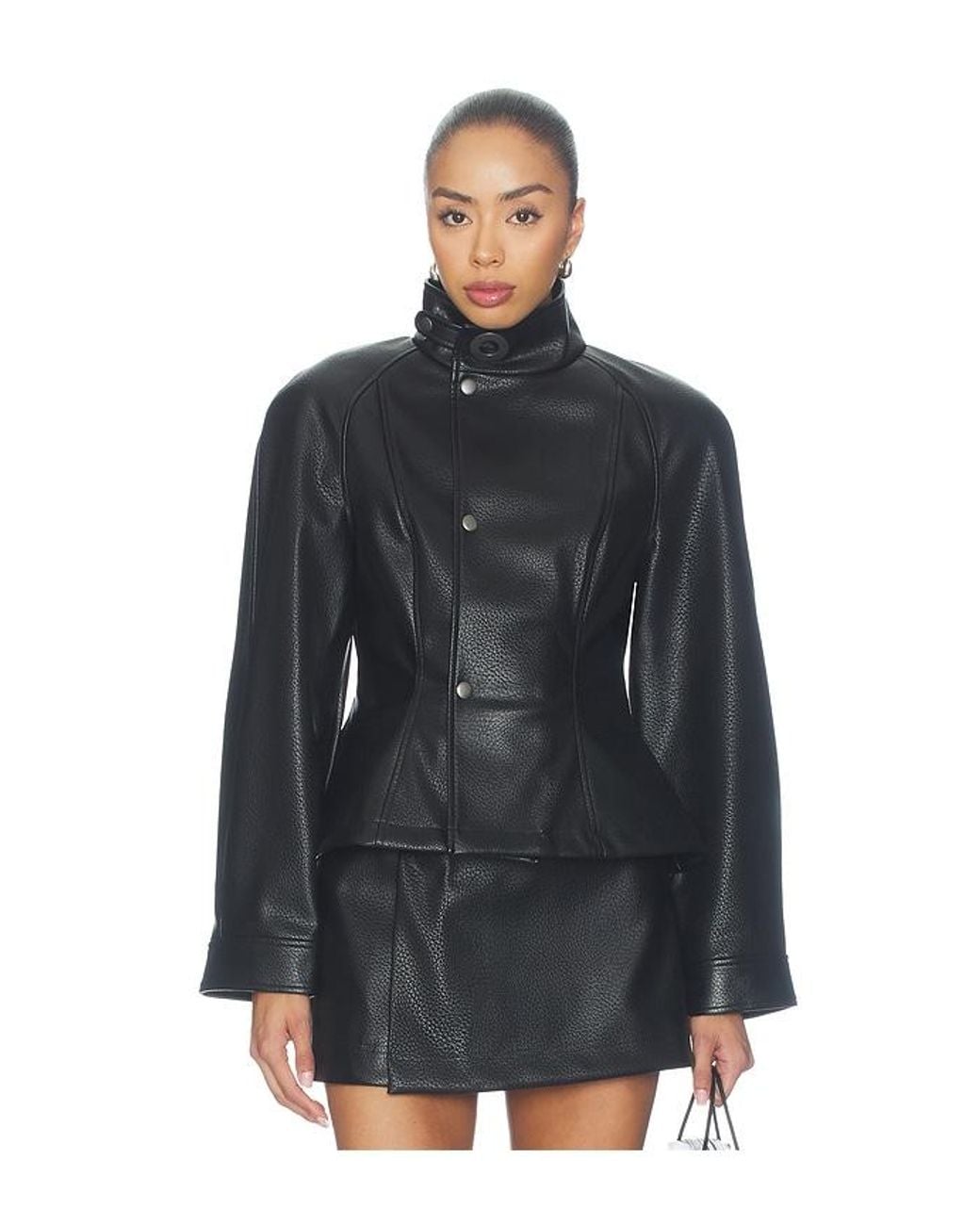 Lovers + Friends Black Rey Faux Leather Jacket