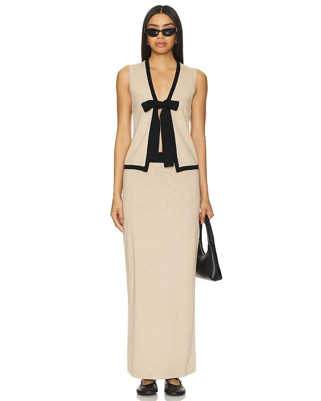Lovers + Friends Natural Tammy Maxi Skirt