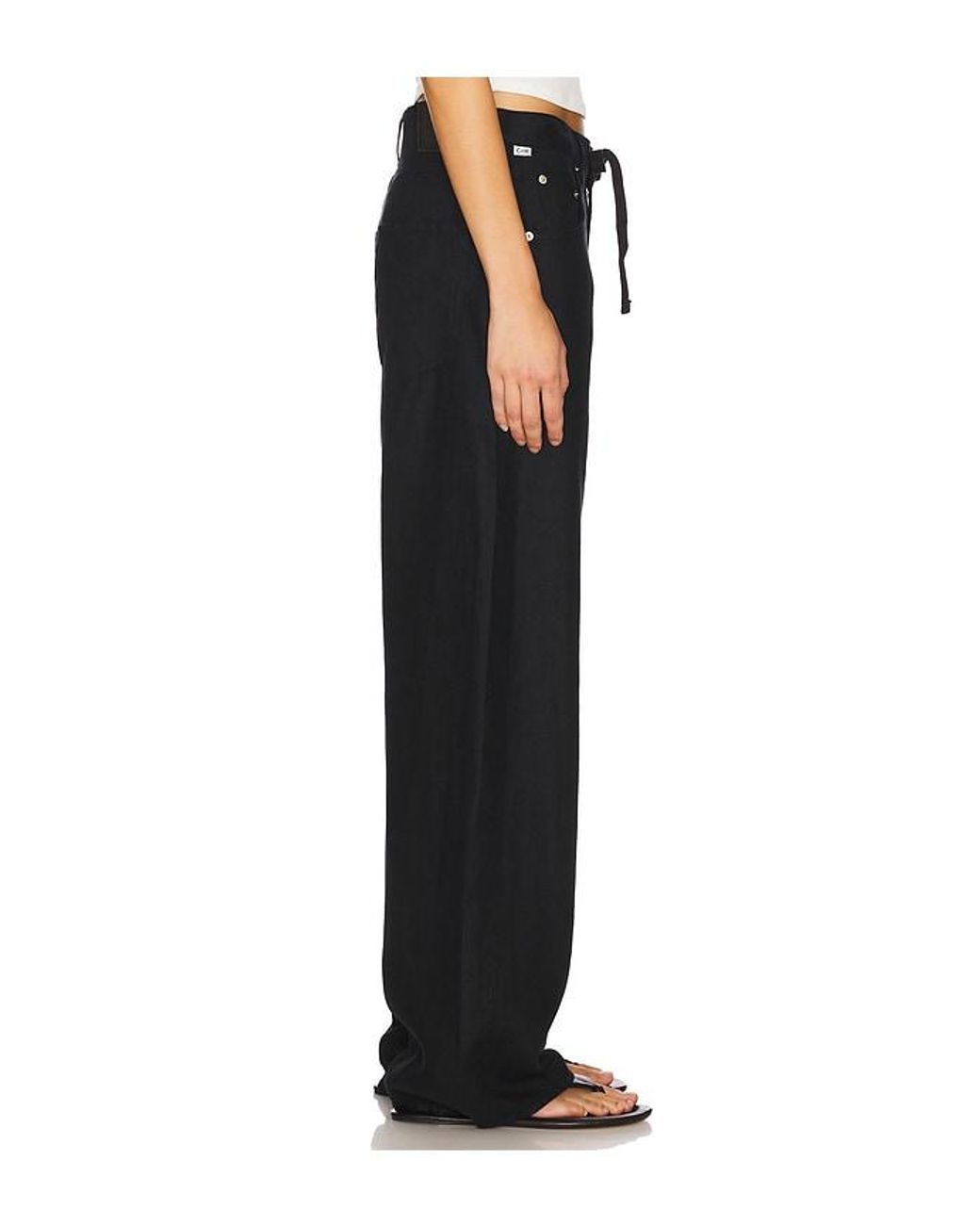 Citizens of Humanity Black Brynn Drawstring Trouser