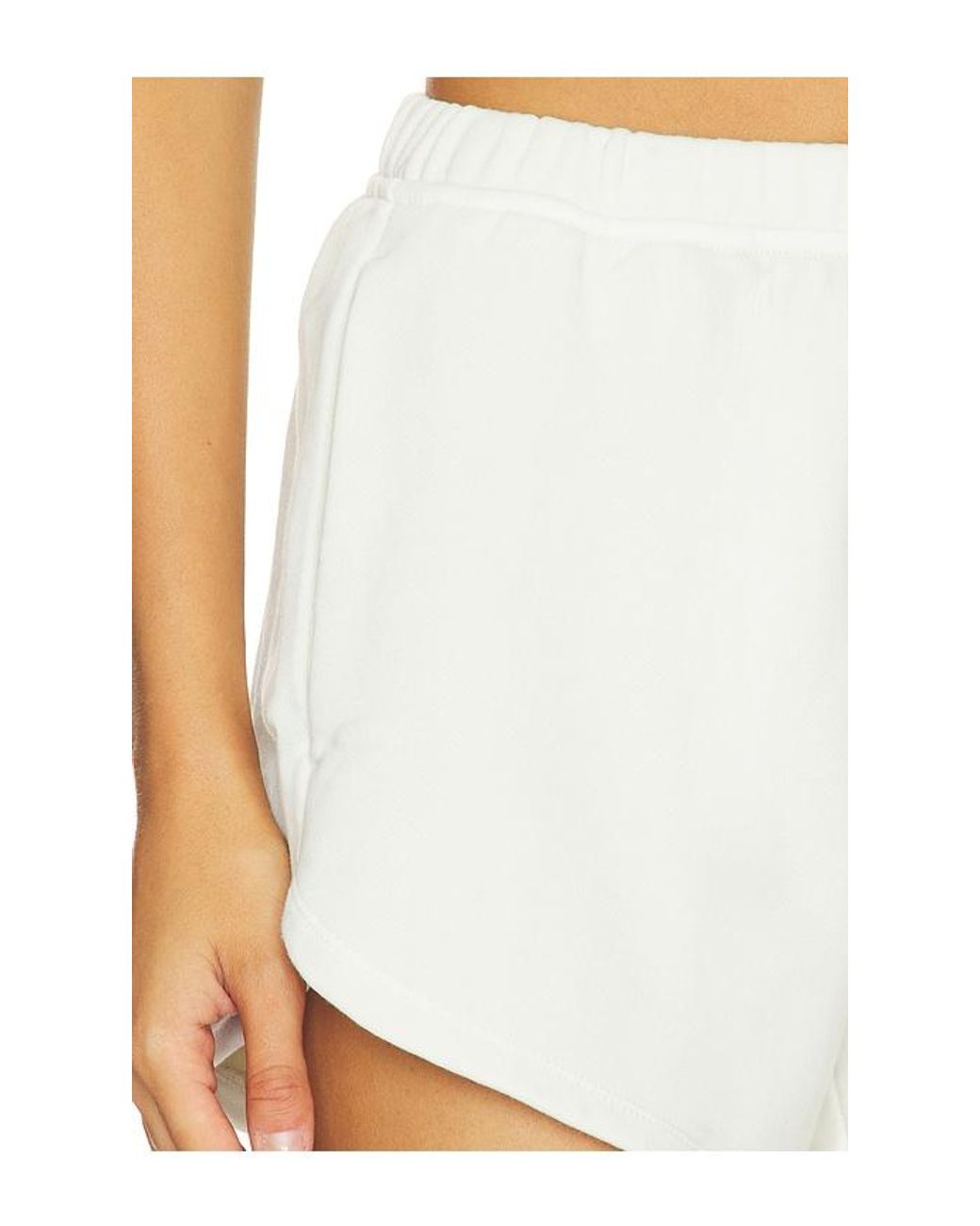Beyond Yoga White Fade Out Mid Rise Short
