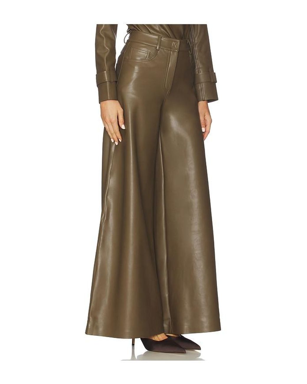 Norma Kamali Green Elephant Jean