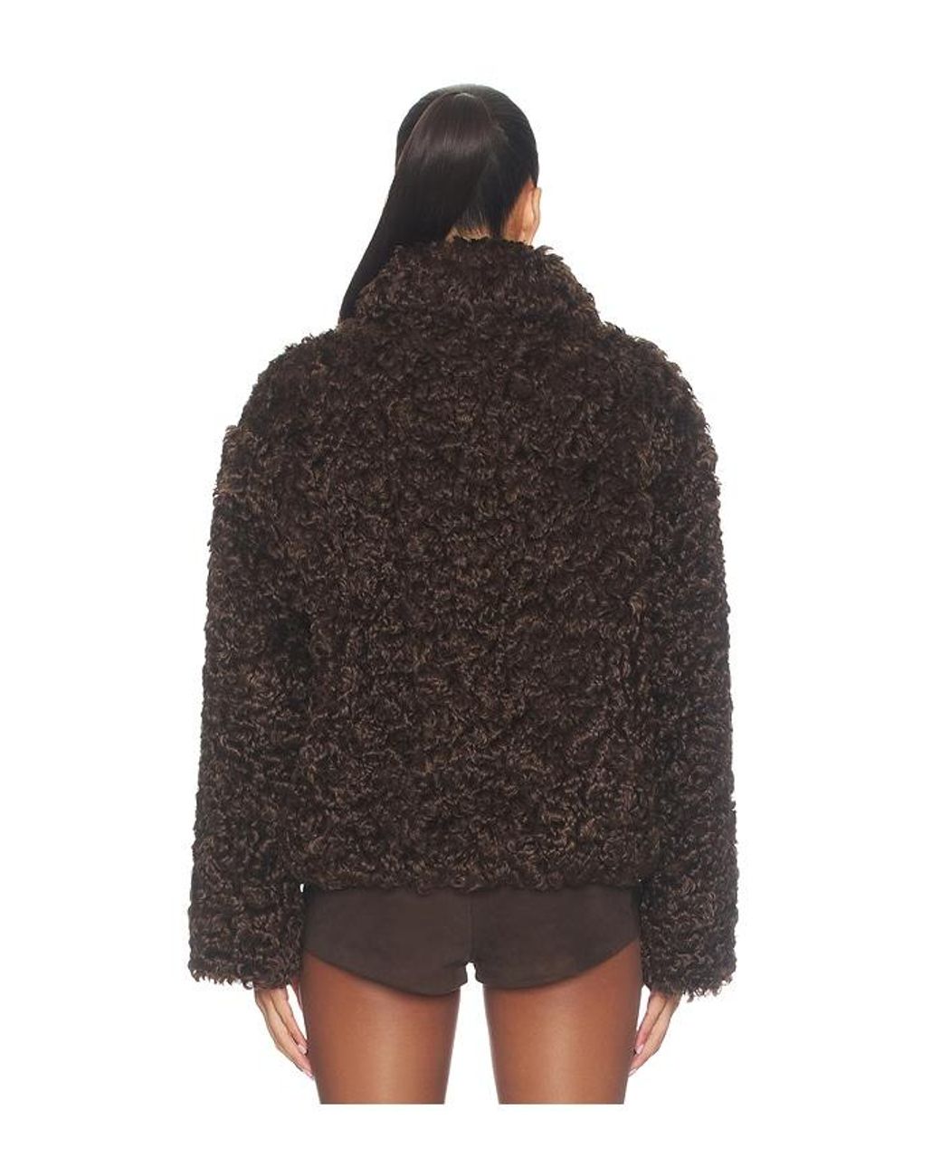 Closed Black Faux Fur Jacket