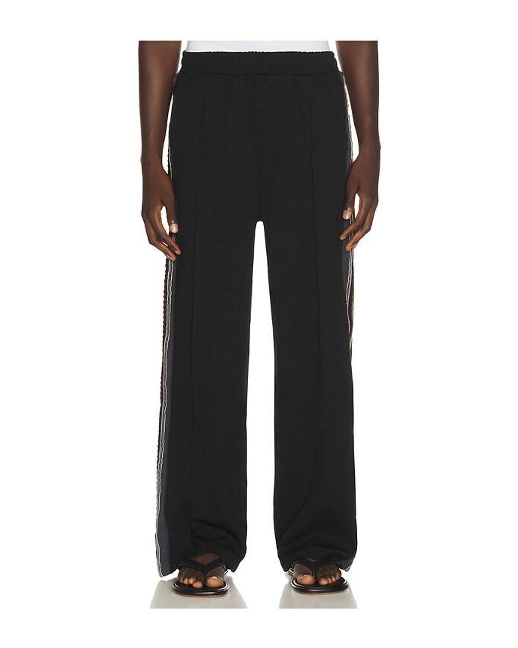 JUNGLES Black Triple Taping Pant for men