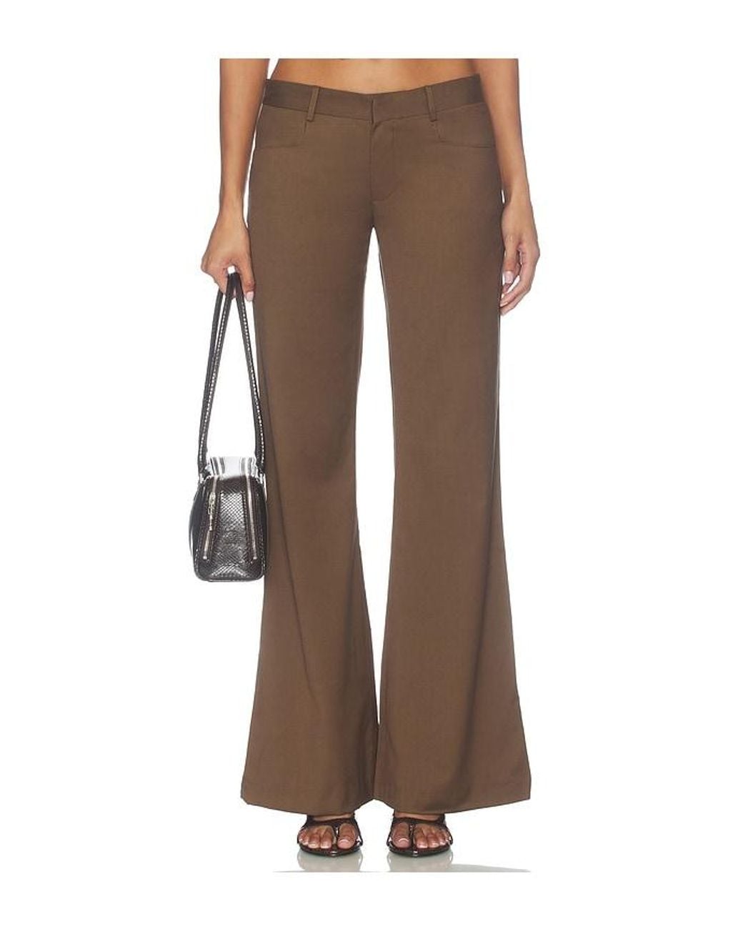 MOTHER OF ALL Brown Ada Tailored Pant