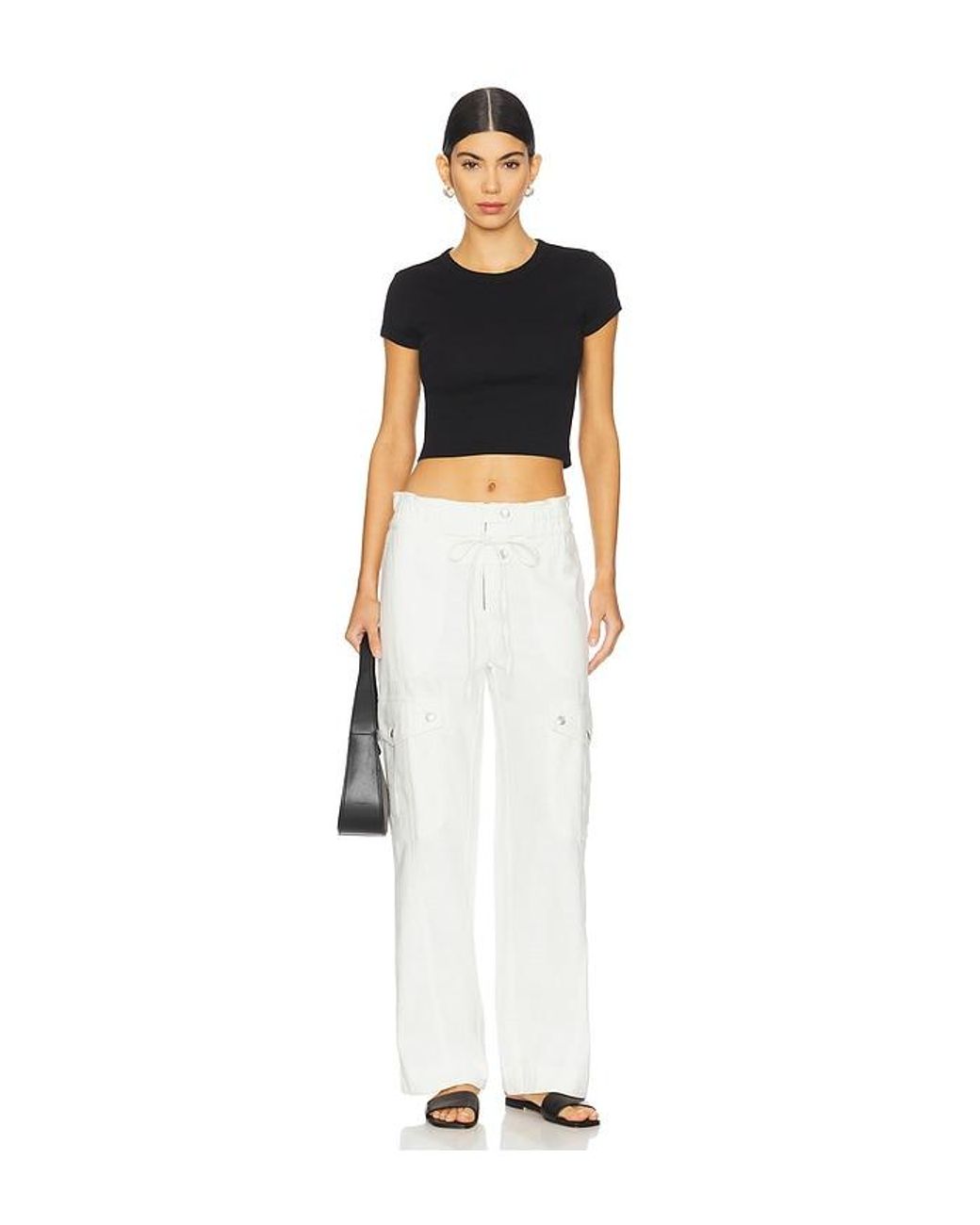 Free People White Park Ave Pant