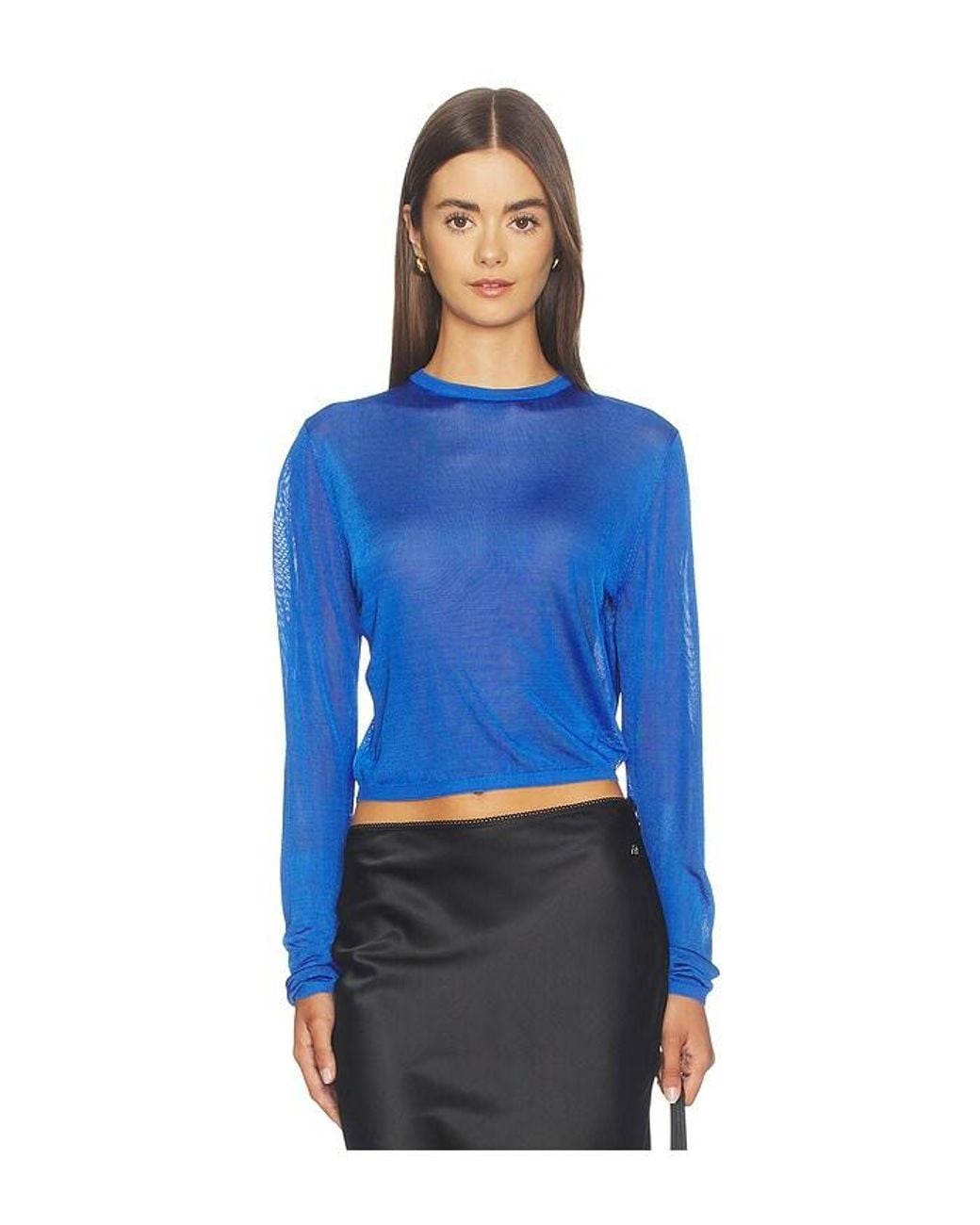 Miaou Blue Danielle Crew Neck Pullover